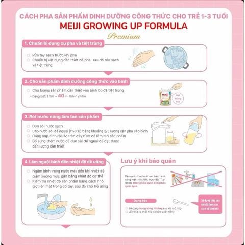 Sữa Bột Meiji Nhập Khẩu Premium Lon 800g Số 0 (0-1Y) & Số 9 (1-3Y) - Sữa Bột Công Thức