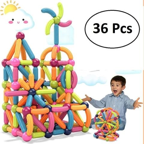 ( QT Kabr 4 )Bộ xếp hình nam châm 36 chi tiết