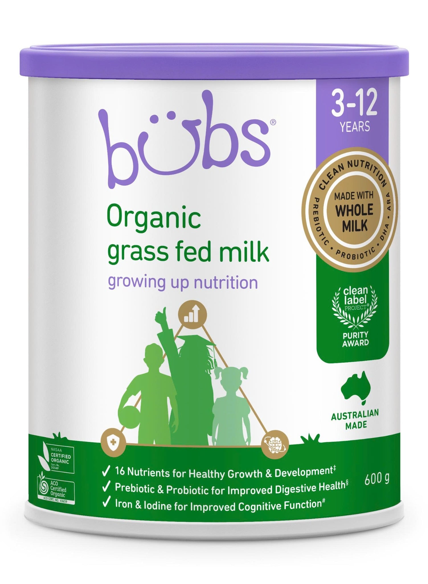 Sữa Bột Bubs Organic 800g, 600g - Sữa Bột Công Thức