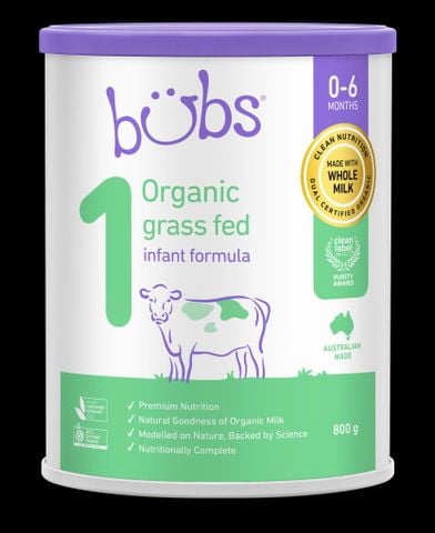 Sữa Bột Bubs Organic 800g, 600g - Sữa Bột Công Thức