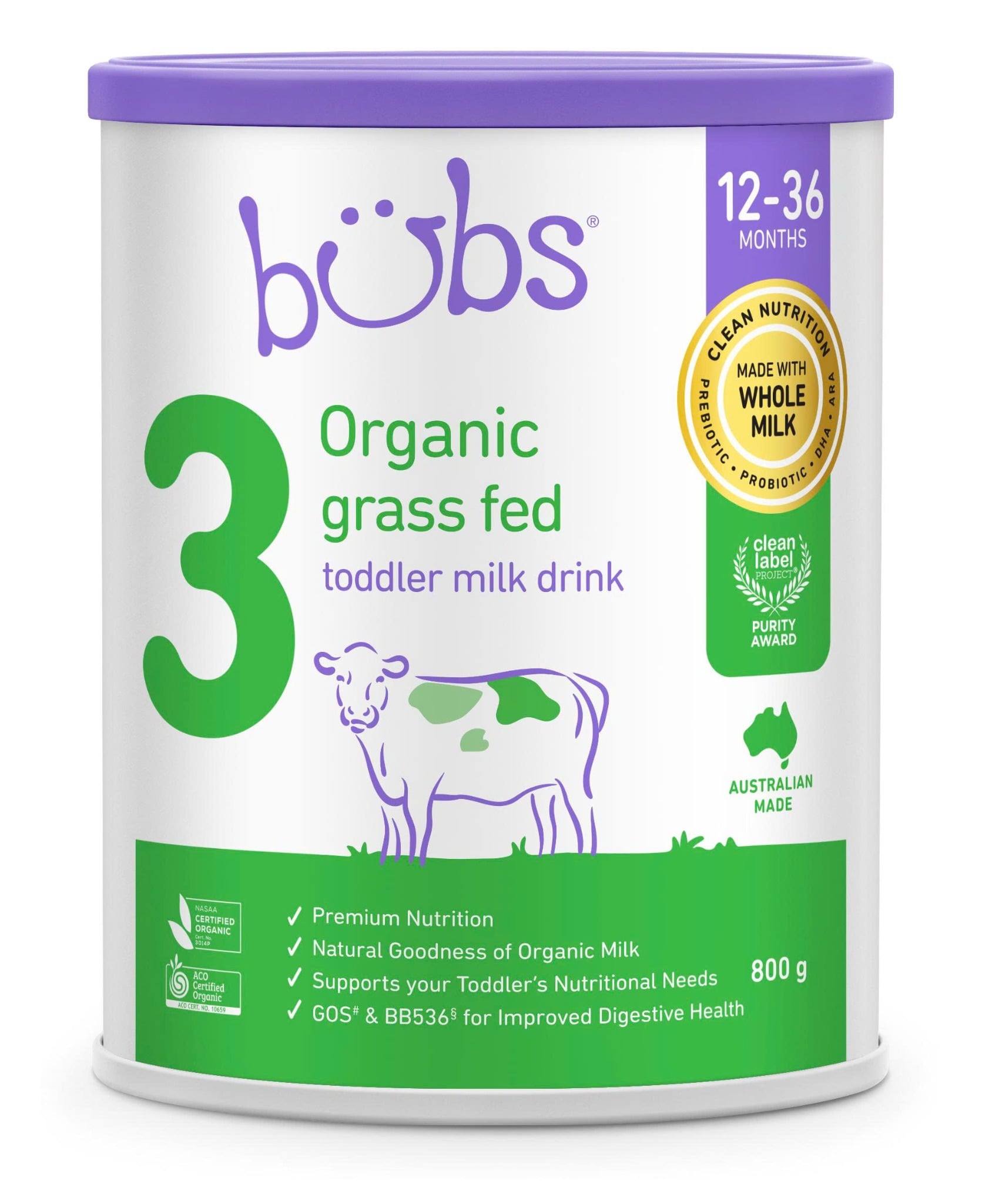 Sữa Bột Bubs Organic 800g, 600g - Sữa Bột Công Thức