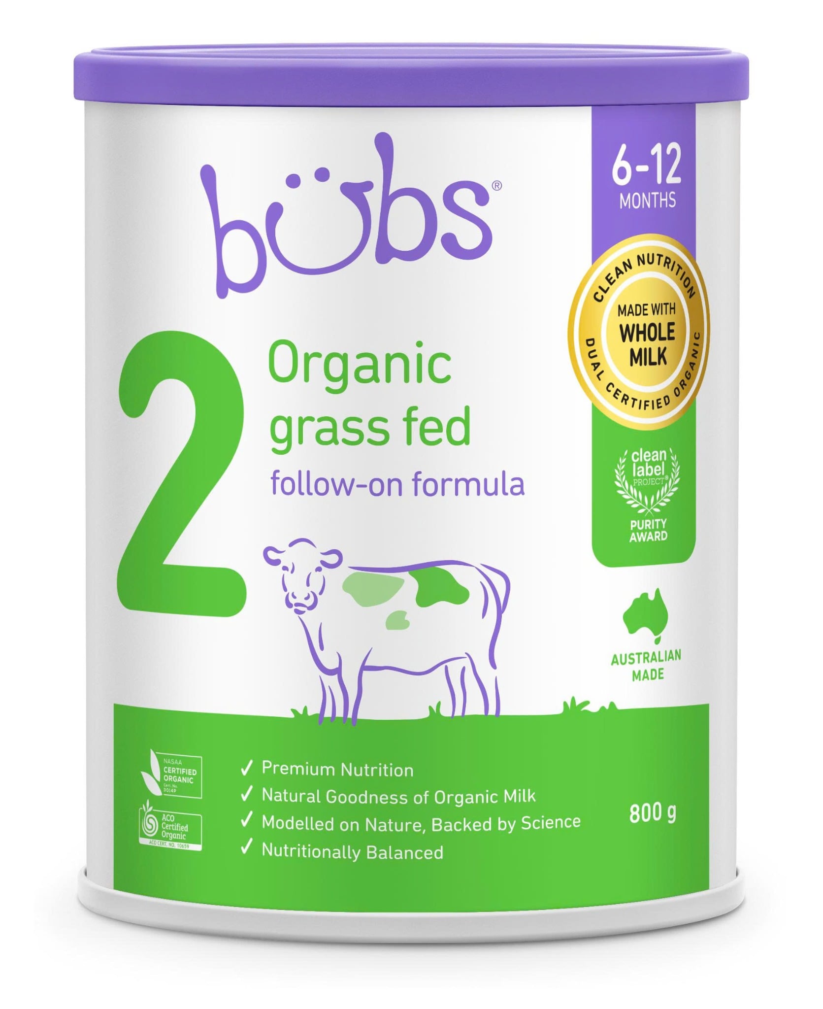Sữa Bột Bubs Organic 800g, 600g - Sữa Bột Công Thức