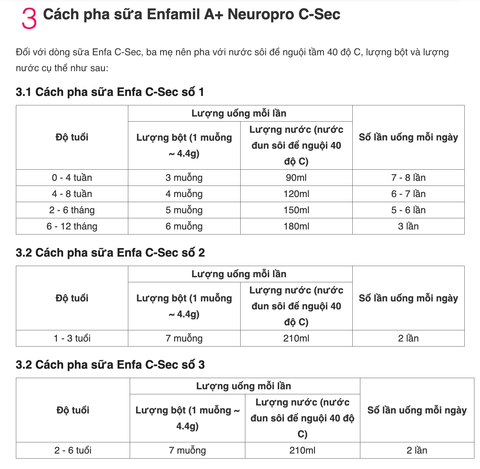 Sữa Enfa C-Sec A+ Neuropro Cho Trẻ Sinh Mổ 400g, 800g - Sữa Bột Công Thức