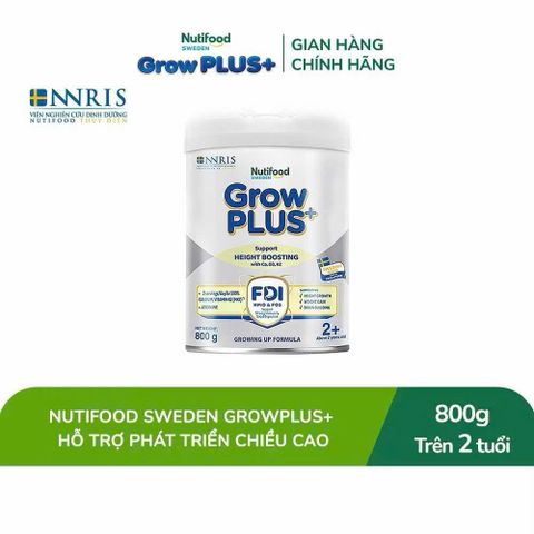 Sữa Bột Nutifood Grow Plus Height Boosting Tăng Chiều Cao 800g