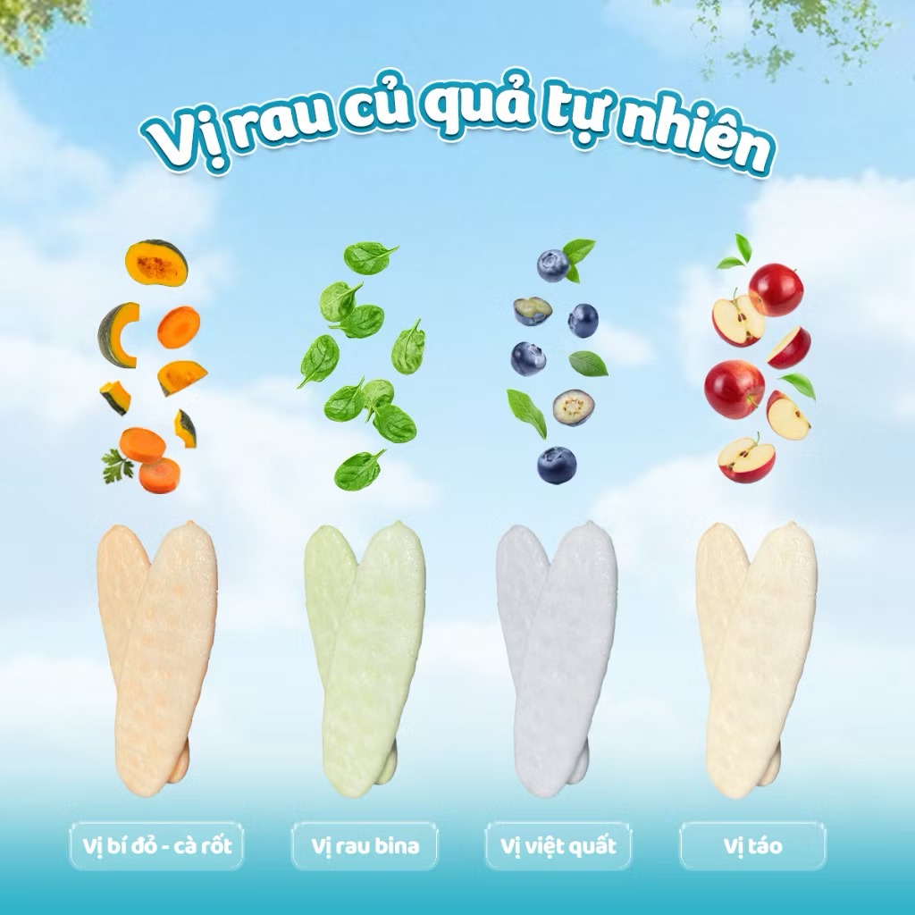 Bánh Gạo Ăn Dặm Tập Nhai Cho Bé Từ 6M+ THUYỀN XƯA - Hộp 32g