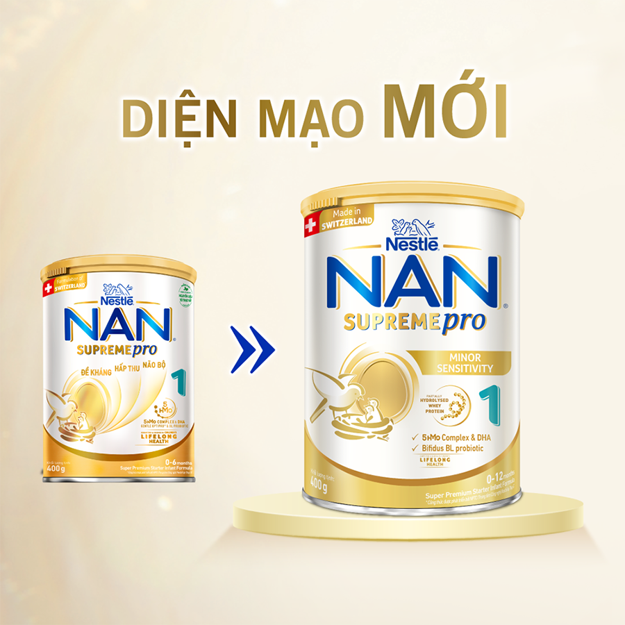 Sữa Nan SupremePro Nestle Cho Trẻ Dị Ứng Đủ Số 800g - Sữa Bột Công Thức