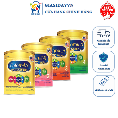 Sữa Bột Enfa A+ NeuroPro 400g 830g 1.7kg Enfamil Enfagrow - Sữa Bột Công Thức