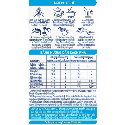 Sữa Nan Expert Pro Lactose Free Nestle 380g (0-3Y) Cho Trẻ Tiêu Chảy, Bất Dung Nạp Lactose - Sữa Bột Công Thức