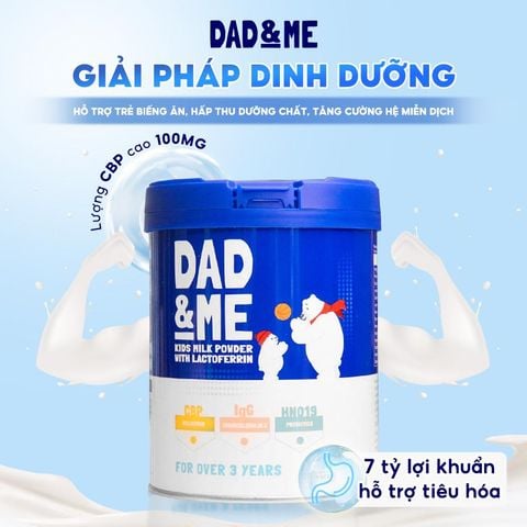 Sữa Dad And Me New Zealand 800g (3Y+) Phát Triển Toàn Diện - Sữa Bột Công Thức Dad&Me