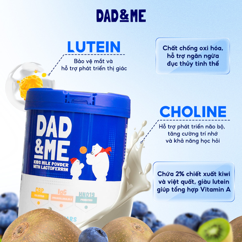 Sữa Dad And Me New Zealand 800g (3Y+) Phát Triển Toàn Diện - Sữa Bột Công Thức Dad&Me