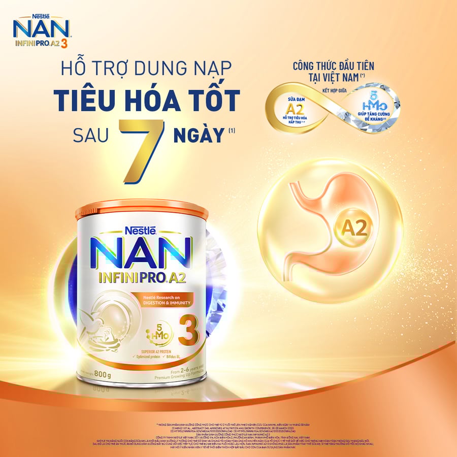 Sữa Nan InfiniPro Đạm A2 Nestle Đủ Số 400g, 800g - Sữa Bột Công Thức