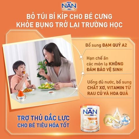 Sữa Nan InfiniPro Đạm A2 Nestle Đủ Số 400g, 800g - Sữa Bột Công Thức