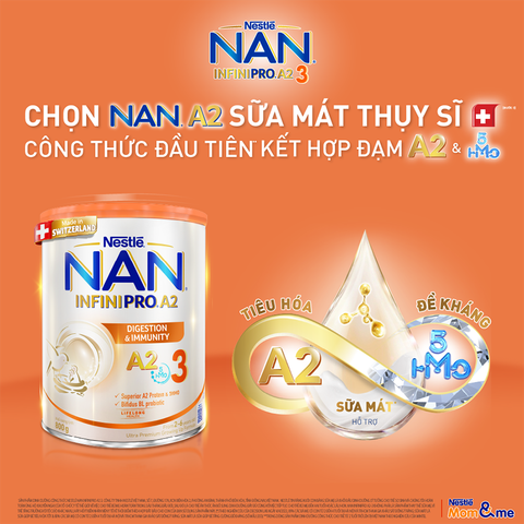 Sữa Nan InfiniPro Đạm A2 Nestle Đủ Số 400g, 800g - Sữa Bột Công Thức