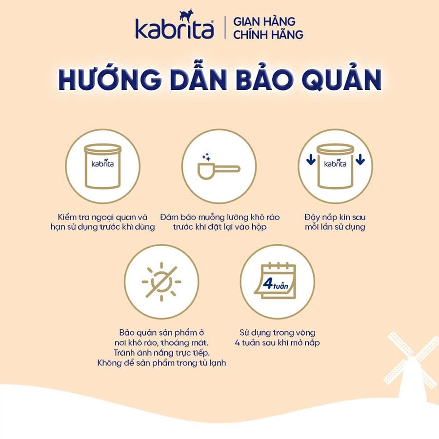 Sữa Dê Kabrita Hà Lan Số 1,2,3 - Sữa Bột Công Thức 800g