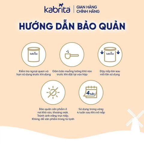 Sữa Dê Kabrita Hà Lan Số 1,2,3 - Sữa Bột Công Thức 800g