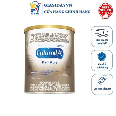 Sữa Bột Enfamil Premature A+ 400g (0-1Y) Cho Trẻ Sinh Non Nhẹ Cân - Sữa Bột Công Thức