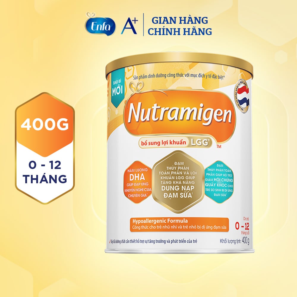 Sữa Enfa Nutramigen 400g (0-1Y) Cho Trẻ Dị Ứng Đạm Bò