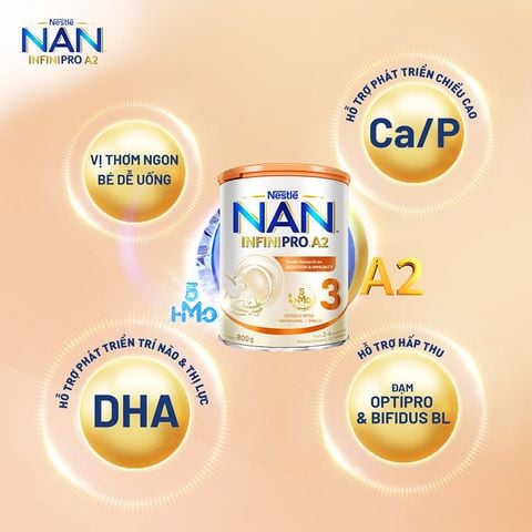 Sữa Nan InfiniPro Đạm A2 Nestle Đủ Số 400g, 800g - Sữa Bột Công Thức