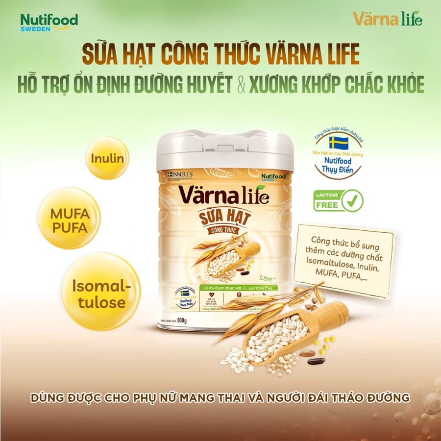 Sữa Hạt Varna Life Nutifood Lactose Free 800g - Sữa Bột Công Thức