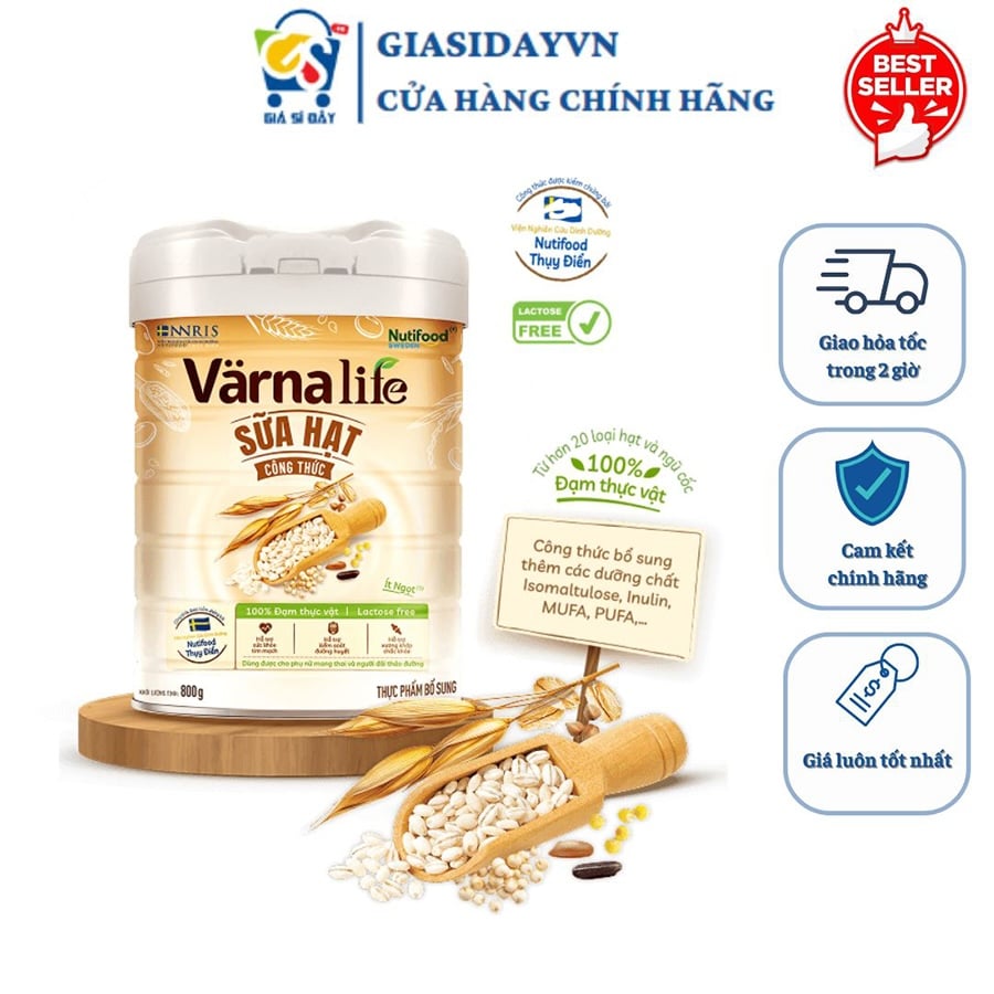 Sữa Hạt Varna Life Nutifood Lactose Free 800g - Sữa Bột Công Thức