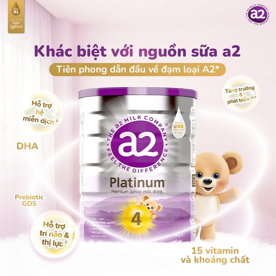 Sữa Bột A2 Platinum New Zealand Số 1,2,3,4 Hộp 400g, 900g - Sữa Bột Công Thức