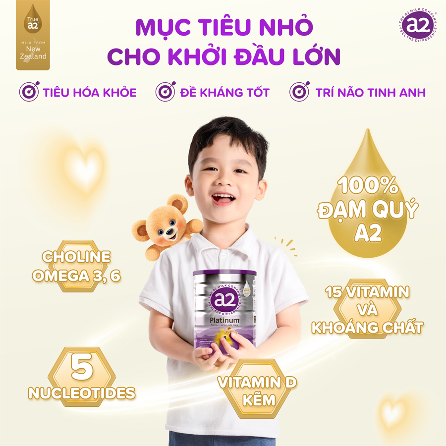 Sữa Bột A2 Platinum New Zealand Số 1,2,3,4 Hộp 400g, 900g - Sữa Bột Công Thức