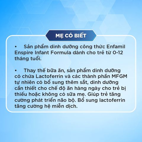 Sữa Enfa Enspire Mỹ Enfamil Enfagrow - Sữa Bột Công Thức
