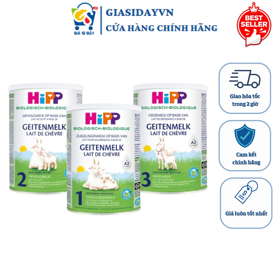 Sữa Dê Hipp Organic Đạm A2 Hộp 400g - Sữa Bột Công Thức