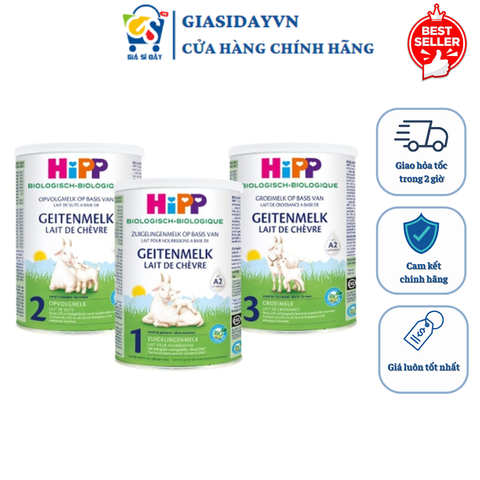 Sữa Dê Hipp Organic Đạm A2 Hộp 400g - Sữa Bột Công Thức