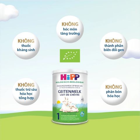 Sữa Dê Hipp Organic Đạm A2 Hộp 400g - Sữa Bột Công Thức