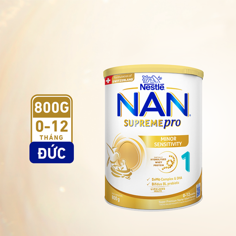 Sữa Nan SupremePro Nestle Cho Trẻ Dị Ứng Đủ Số 800g - Sữa Bột Công Thức