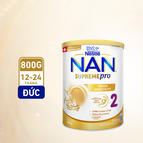 Sữa Nan SupremePro Nestle Cho Trẻ Dị Ứng Đủ Số 800g - Sữa Bột Công Thức