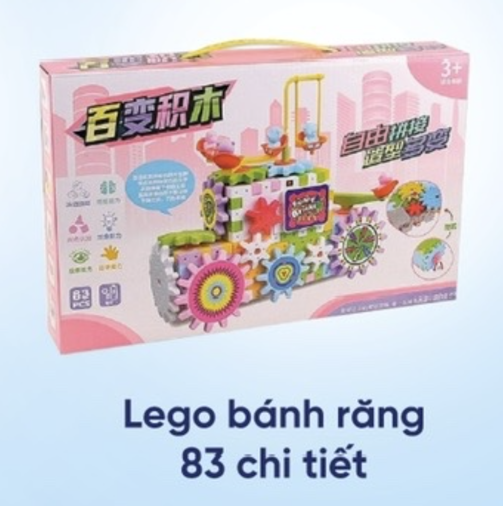 [ QT Kabr 2 ] Đồ chơi lego bánh răng 83 chi tiết
