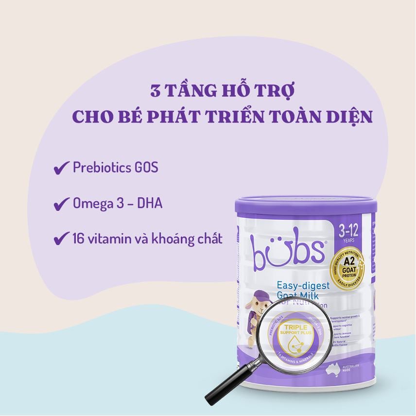 Sữa Dê Bubs Đạm A2 400g 800g 600g - Sữa Bột Công Thức