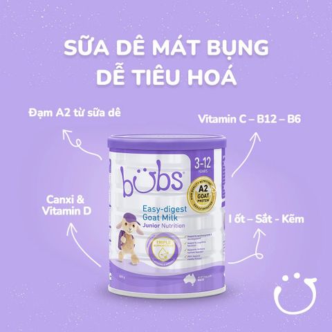 Sữa Dê Bubs Đạm A2 400g 800g 600g - Sữa Bột Công Thức