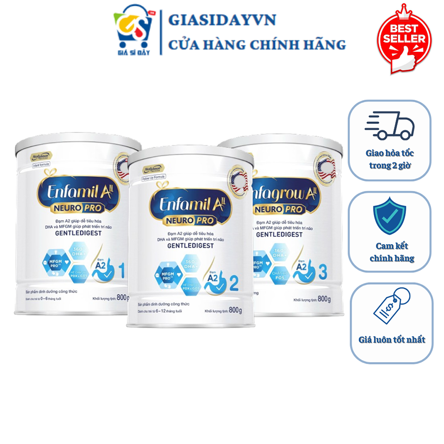 Sữa Enfa A2 NeuroPro Mỹ Enfamil Enfagrow - Sữa Bột Công Thức