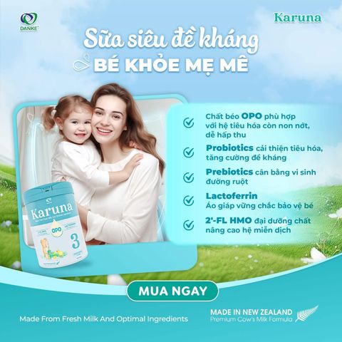 Sữa Karuna New Zealand Phát Triển Toàn Diện 800g - Sữa Bột Công Thức