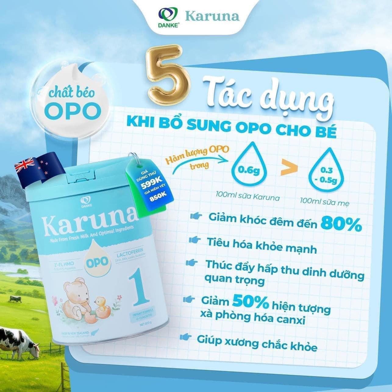 Sữa Karuna New Zealand Phát Triển Toàn Diện 800g - Sữa Bột Công Thức