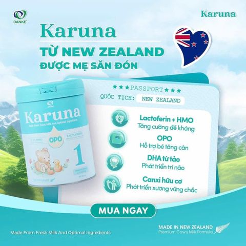 Sữa Karuna New Zealand Phát Triển Toàn Diện 800g - Sữa Bột Công Thức