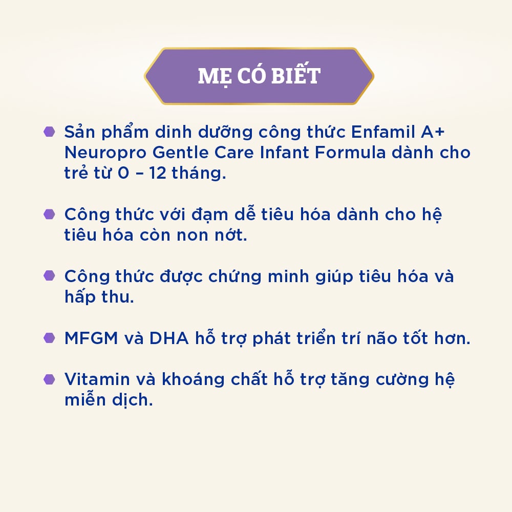Sữa Bột Enfamil Gentle Care A+ Neuropro 350g (0-1Y) - Sữa Bột Công Thức
