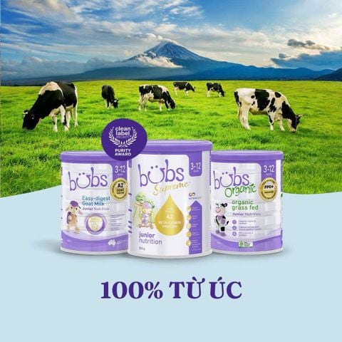 Sữa Bột Bubs Organic 800g, 600g - Sữa Bột Công Thức