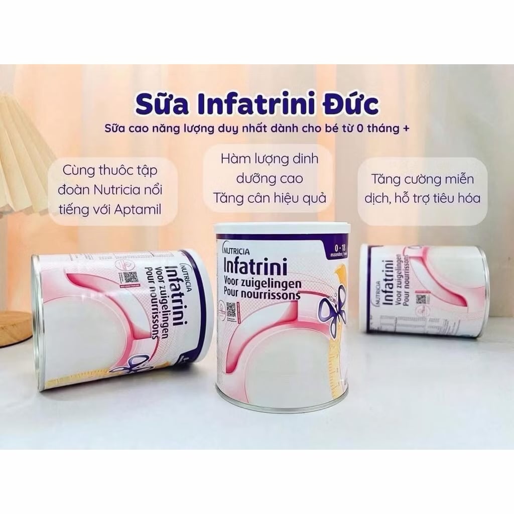 Sữa Infatrini Đức Cao Năng Lượng, Tăng Cân Cho Trẻ 0-18 Tháng - Sữa Bột Công Thức