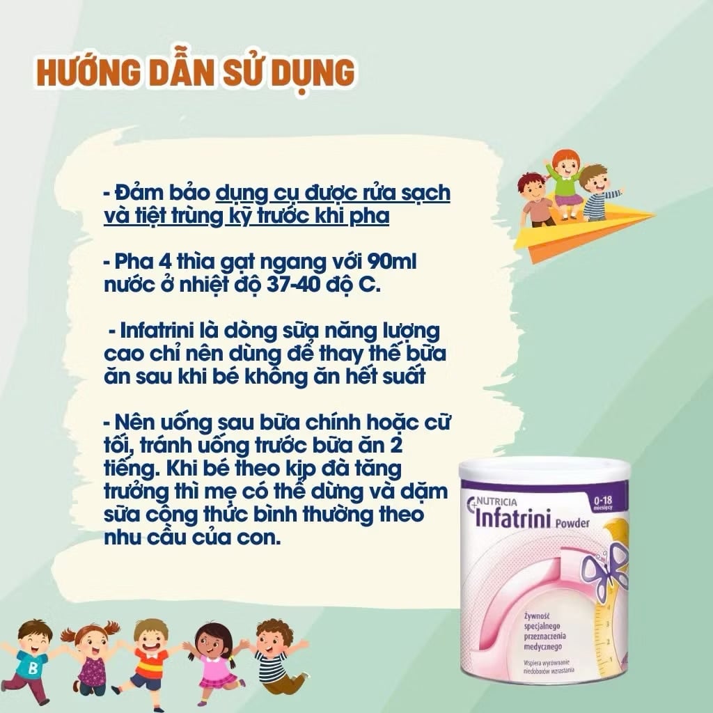 Sữa Infatrini Đức Cao Năng Lượng, Tăng Cân Cho Trẻ 0-18 Tháng - Sữa Bột Công Thức