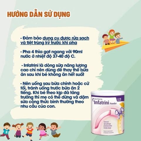 Sữa Infatrini Đức Cao Năng Lượng, Tăng Cân Cho Trẻ 0-18 Tháng - Sữa Bột Công Thức