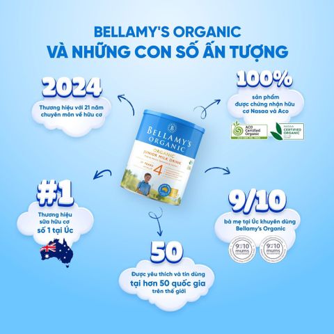 Sữa Bellamy Organic Classic Úc 900g Số 1,2,3,4 - Sữa Bột Công Thức