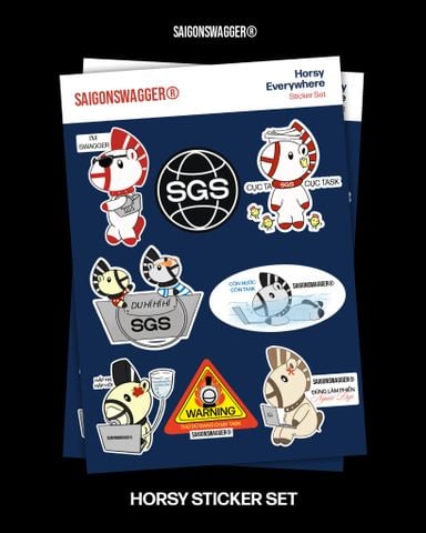SGS HORSY EVERYWHERE SET STICKER