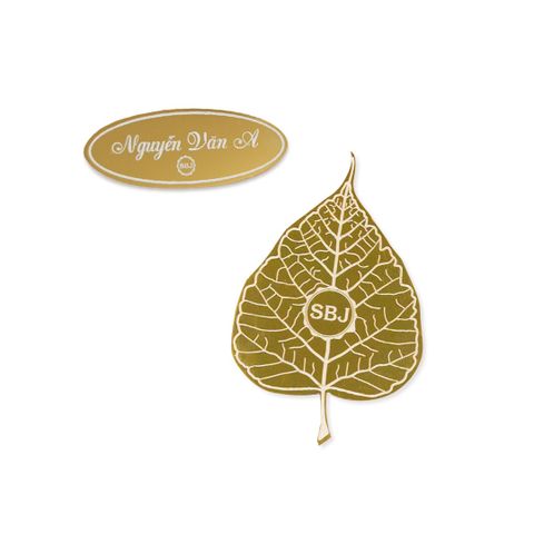 Combo Bồ Đề Cát Tường +  Tag oval khắc tên