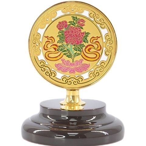 Hoa bát cát tường mạ vàng