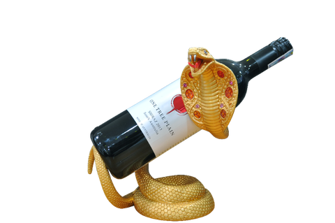 Đế chai rượu con rắn  mạ vàng