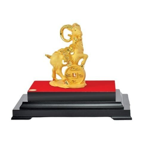 Biểu trưng tượng Dê mạ vàng size M
